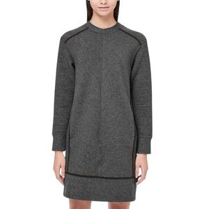 Lululemon On Repeat Dress Grey Textured Weave Sweater Dress Sz 10